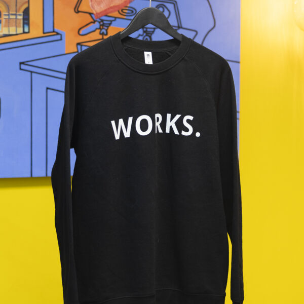WORKS Unisex Crewneck - Black Thumbnail